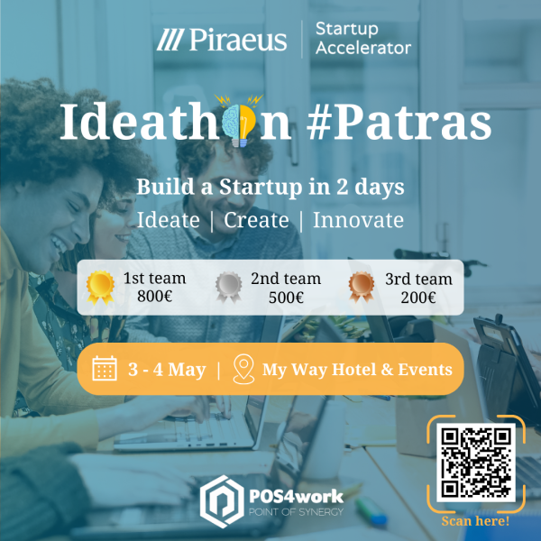 Patras Ideathon Central Banner with Cash Prizes 1080 x 1080